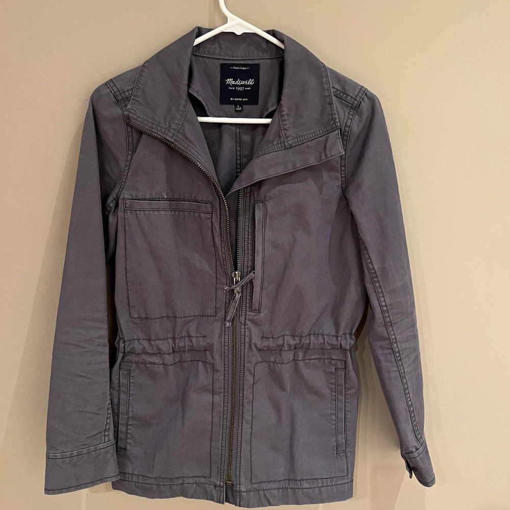 Madewell gray utility jacket, excellent condition S